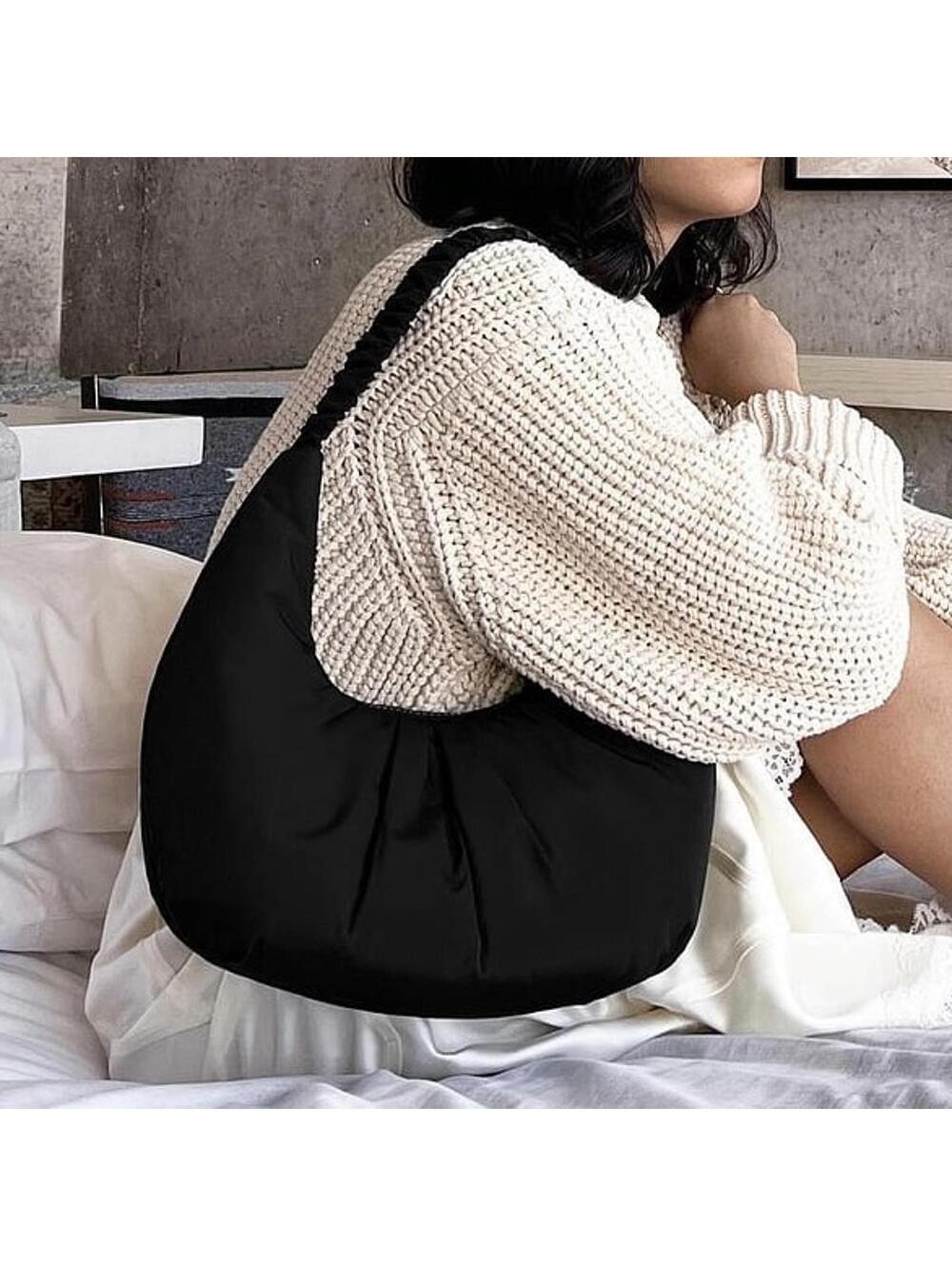 Dagne Dover REPREVE Rider Shoulder Bag Onyx Black Vegan